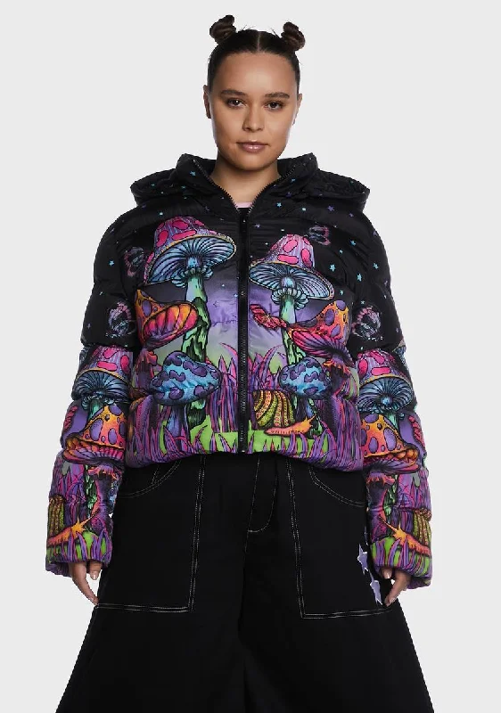 Women's Everyday Garments New In This Season Plus Psychedelic Fairytale Puffer Jacket