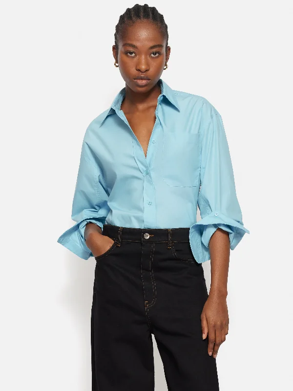 Effortless Style, Endless Impact Women's Party Outfit Effortless Style, Endless Impact Heritage Cotton Relaxed Shirt | Blue