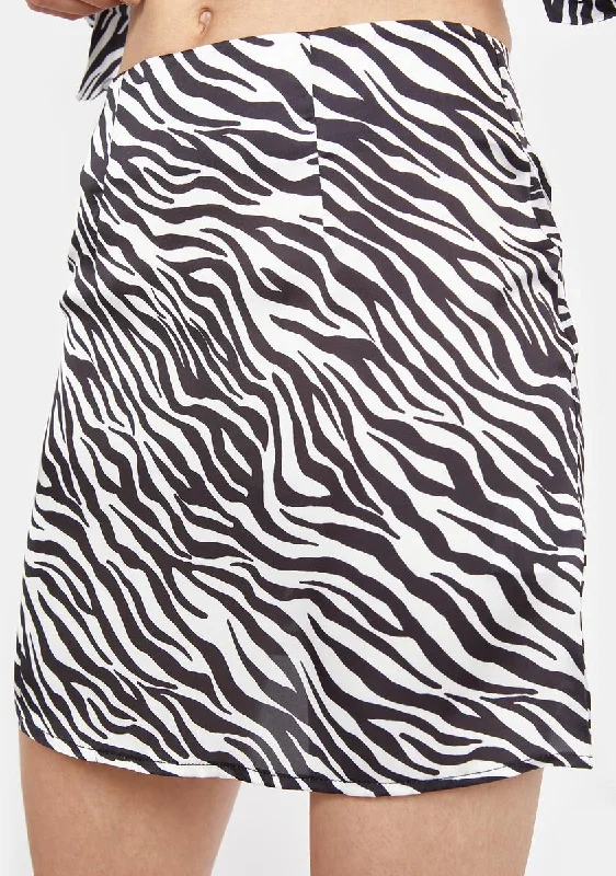 Chic Clothes For Women Affordable Luxury Fashion Keiko Zebra Mini Skirt