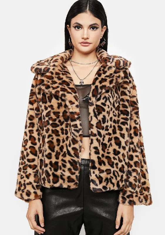 Affordable Women's Clothes Must Haves Meow For Me Faux Fur Jacket