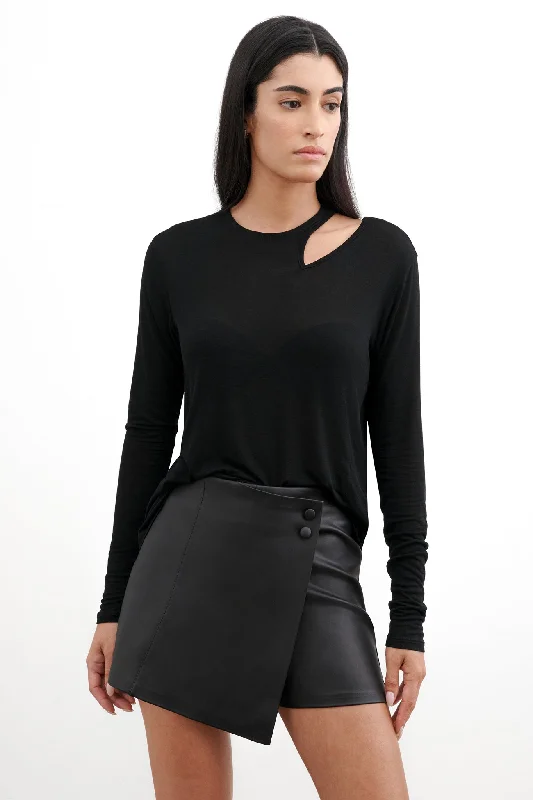 Cozy Comfort Style Sale Women's Elegant Apparel Cozy Comfort Style Sale Hester Cutout Top