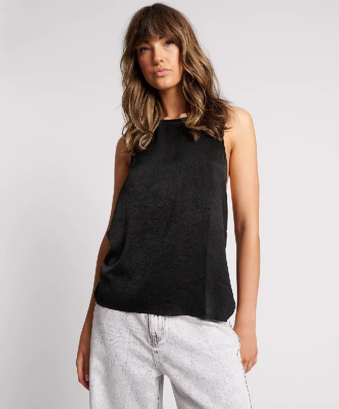 Fashion-Forward Offers Women's Office Attire Fashion-Forward Offers Roxie Embellished Backless Top - Black