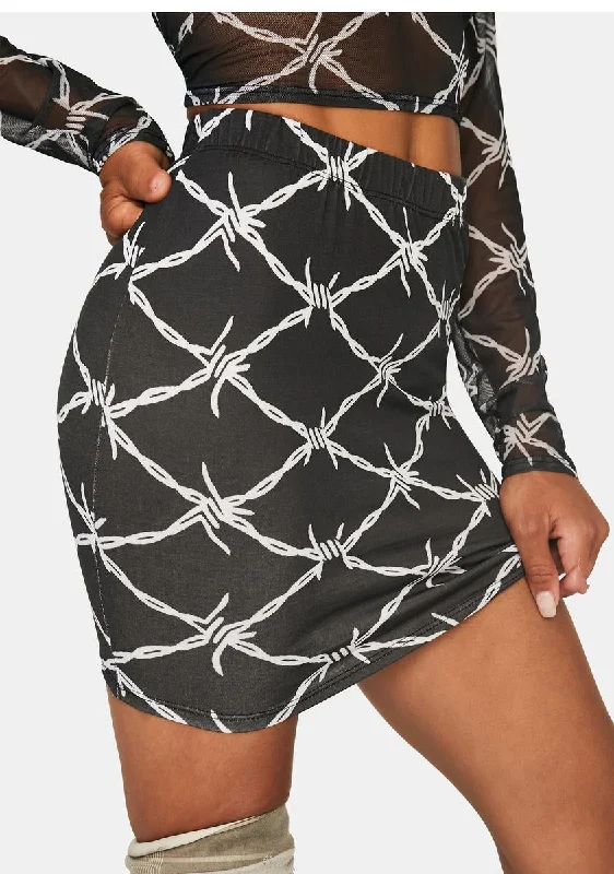 Women's Clothing For Travel Limited Time Offers Danger Zone Mini Skirt