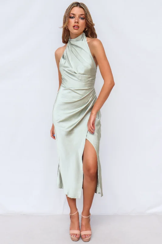 Women's Everyday Garments Enjoy Discount Mindy Midi Dress - Sage