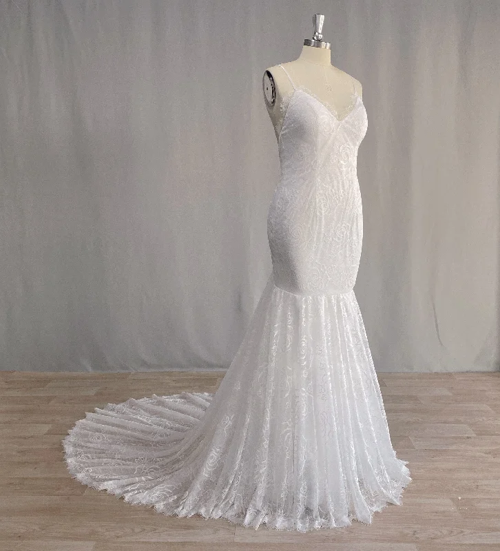 Women's Weekend Outfit Boutique Styles Boho Lace Mermaid Wedding Dress