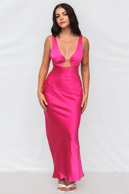 Women's Clothes And Apparel Sets Romantic Fashion Discounts Tana Maxi Dress - Hot Pink