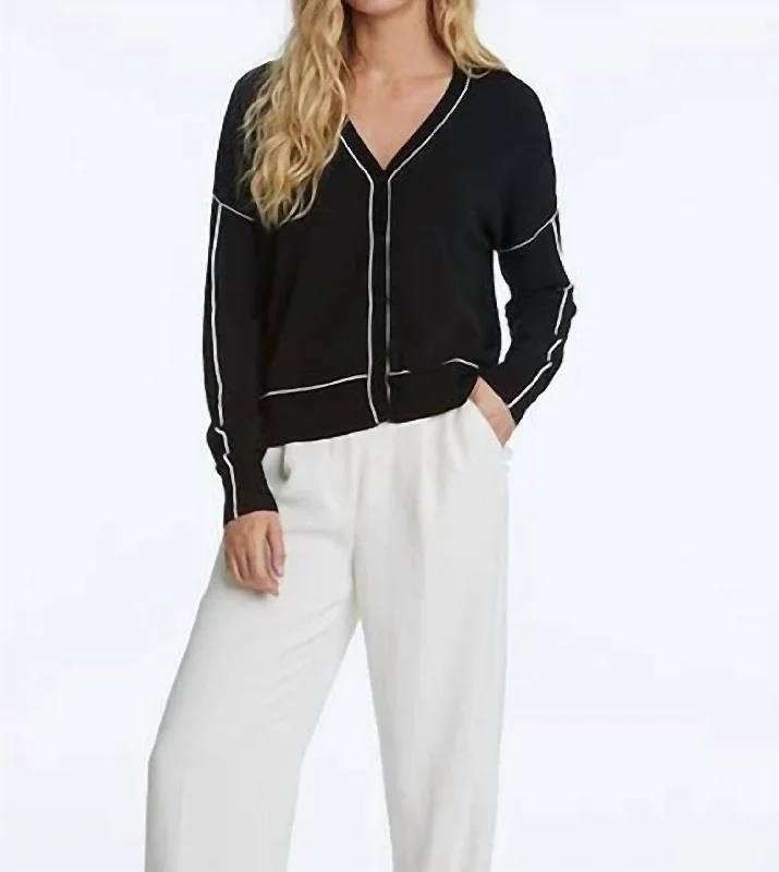 Stylish Women's Attire Fashion Forward Emma Cardigan In Black