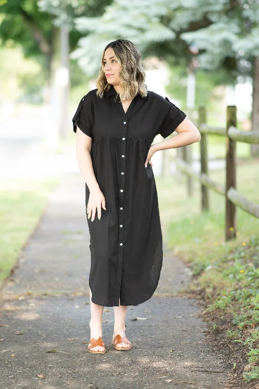 Women's Travel Attire Explore What'S New The Katie T-shirt Dress in Black (FINAL SALE)