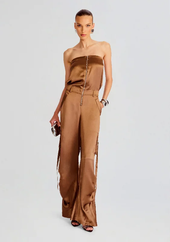 Women's Clothes For Special Occasions Unbeatable Deals Estrella Cargo Jumpsuit