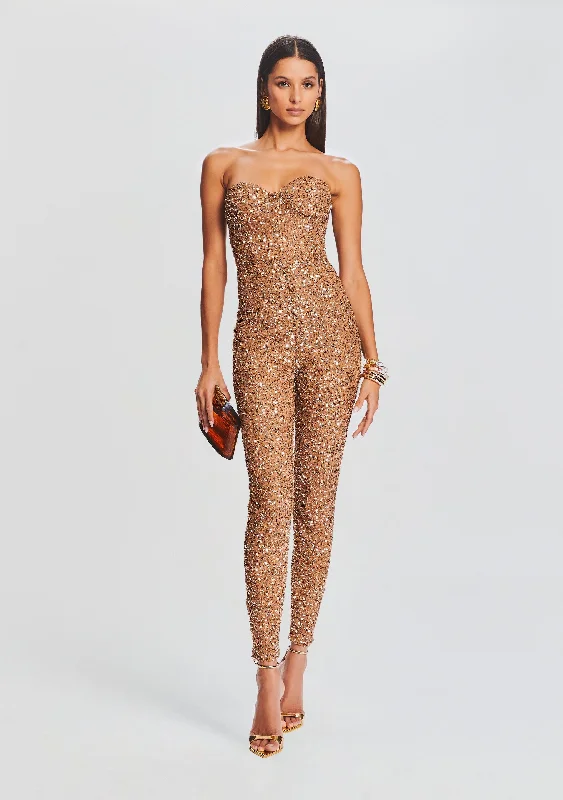 Women's Clothing For Special Occasions Flash Sales Elodie Sequin Jumpsuit