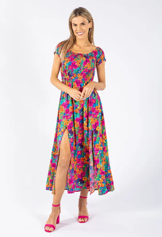 Women's Trendy Outfit Unleash Your Style Smocking Floral Bloom Dress