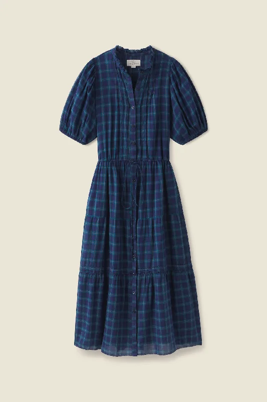 Chic Women's Attire Additional Time-Limited Offers Hildie Dress Oceanside Plaid