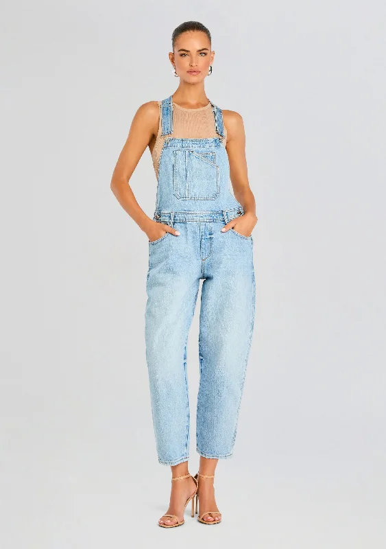 Women's Wardrobe Apparel Cozy Chic Promotions Jesamine Barrel Carpenter Overalls