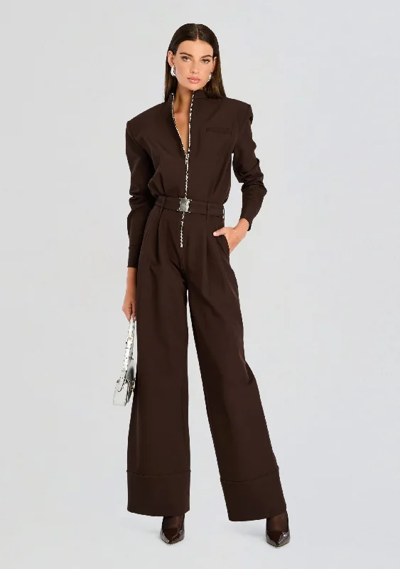 Women's Holiday Clothes Hurry Before It'S Gone Vera Heavy Crepe Jumpsuit