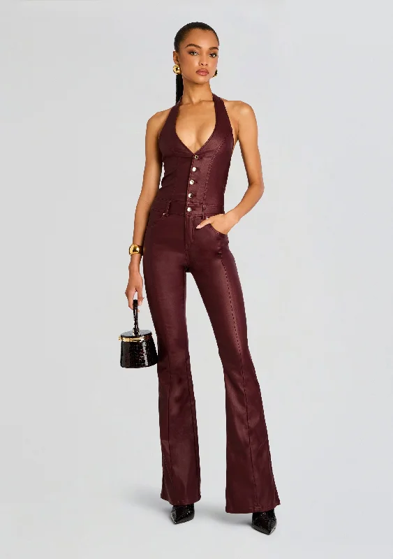 Women's Seasonal Clothes Flash Sale Fever Cynthia Coated Denim Jumpsuit