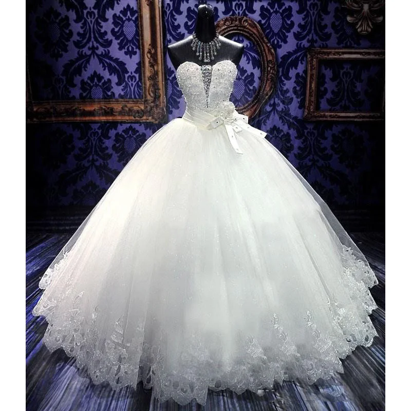 Women's Sporty Chic Clothes Stylish Statements Siaoryne Ball Gown Wedding Dresses Princess Bridal gowns with Lace Appliqued