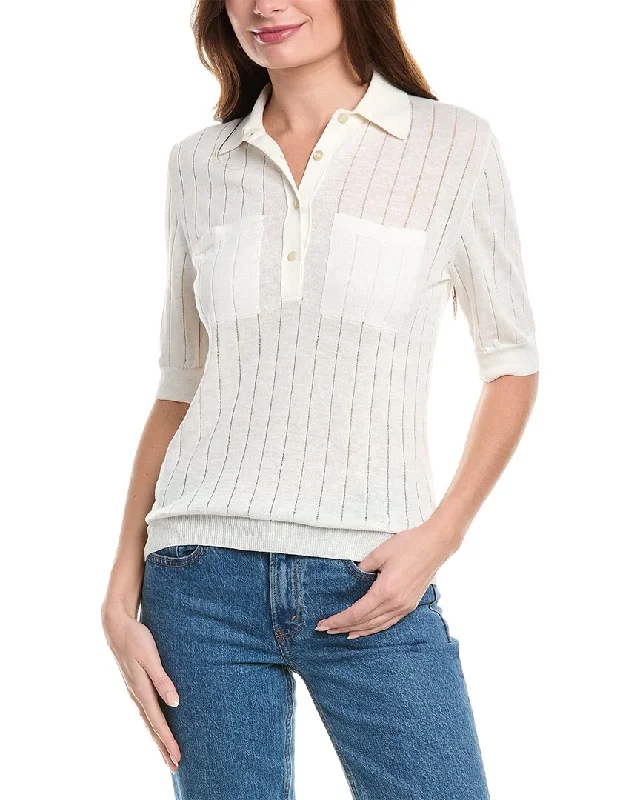 Women's Travel Apparel Trend Forward Threads Hugo Boss Flicity Linen-Blend Sweater