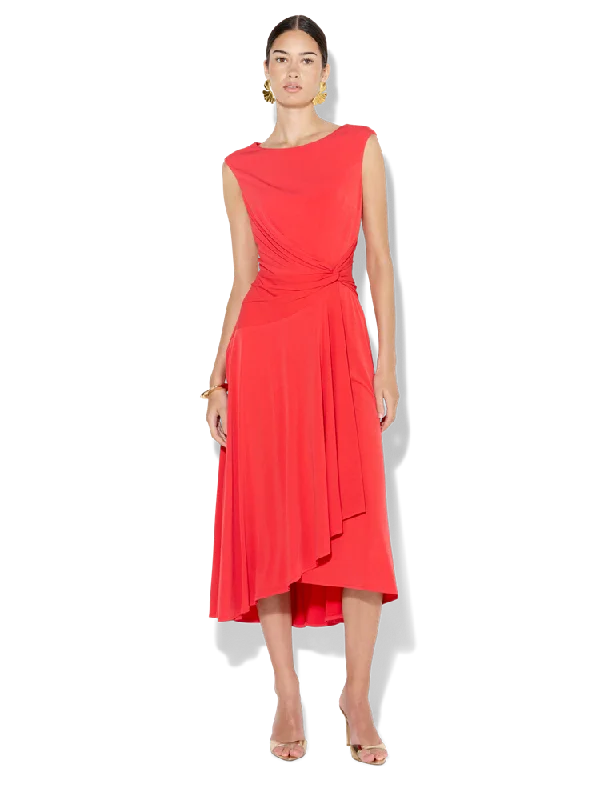 Women's Plus-Size Clothes Bold Style Discounts Mia Tangerine Jersey Dress