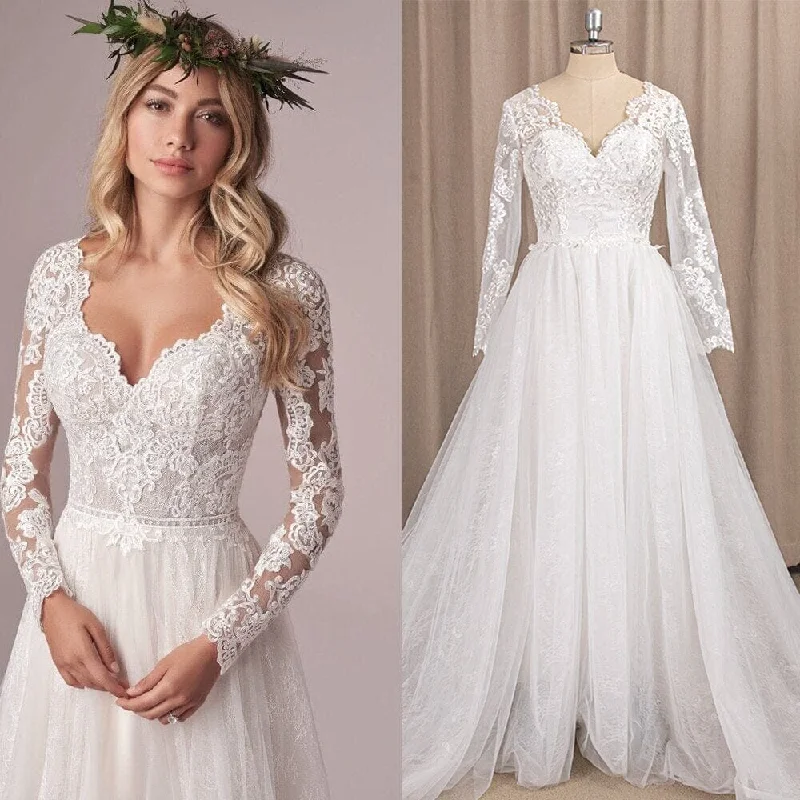 Comfortable Women's Clothes Style Breakthroughs Classic Elegance A-Line Bridal Gown