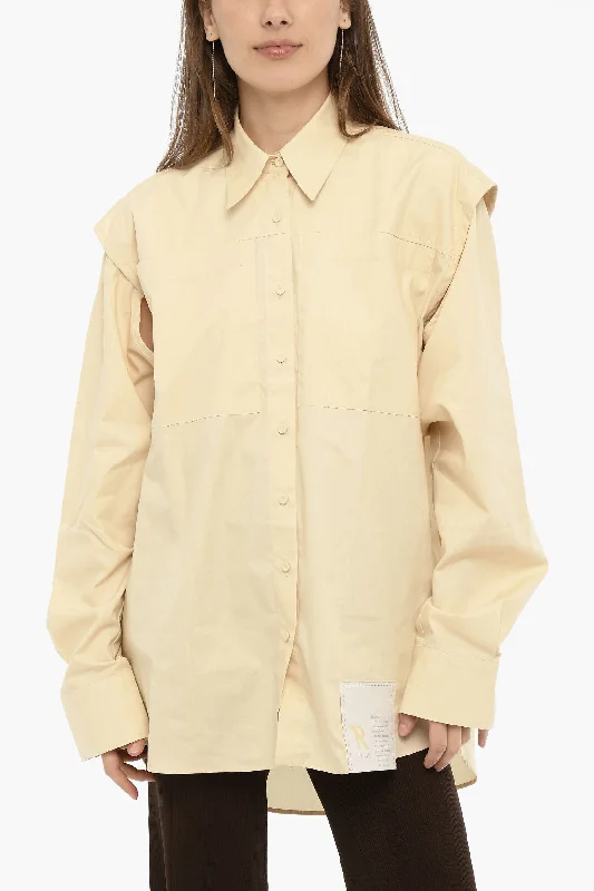 Chic Trends Unveiled RAMAEL Cotton Shirt with Double Breast Pockets