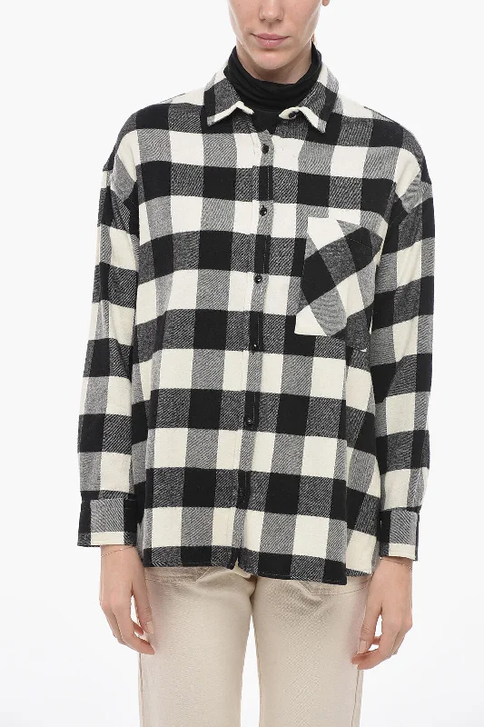 Enjoy Discount Woolrich ARCHIVE Wool Blended Shirt with Check Pattern