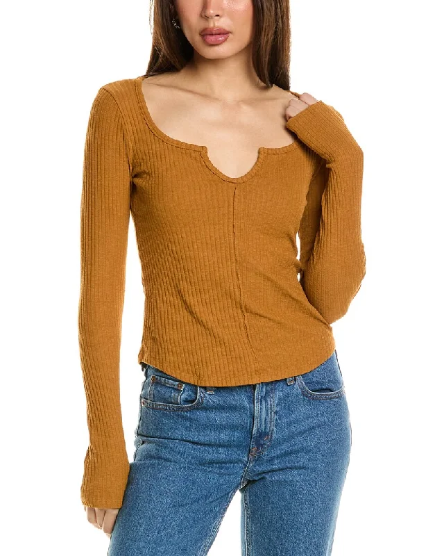 Shop Sales Project Social T Voyager Notch Rib Top