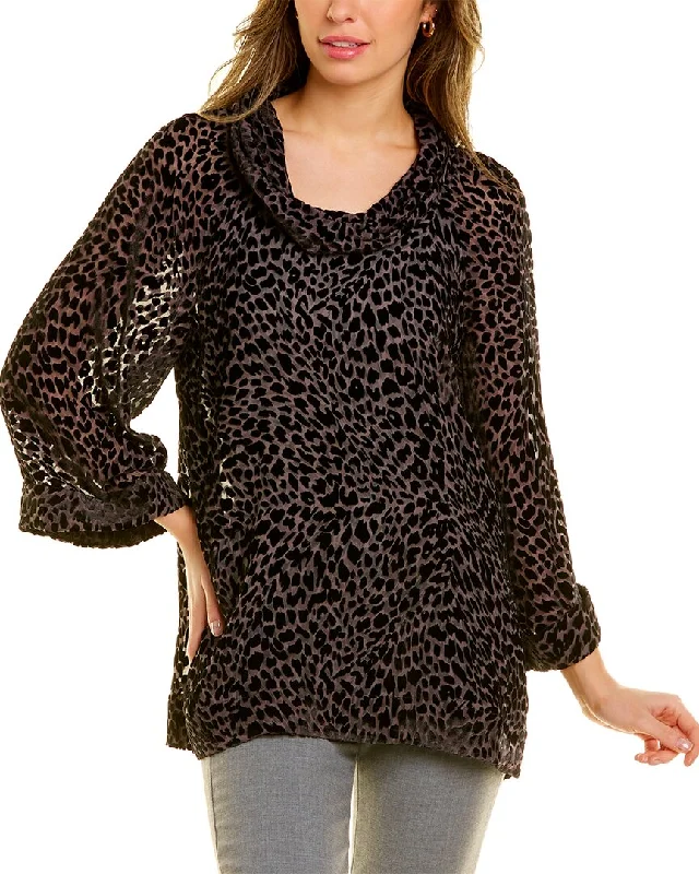 Step Ahead, Lead The Trend Tommy Bahama Tropanimal Burnout Silk-Blend Top