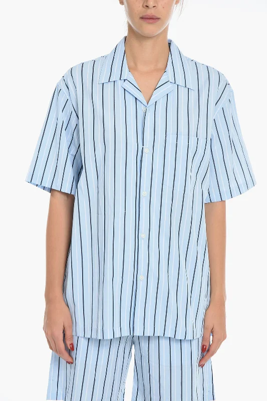 Fashionable Comfort Promotions Samsoe Samsoe Awning Striped Oversized EMERSON Shirt