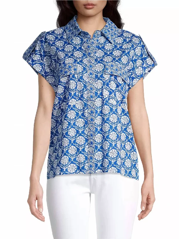 Special Offers, Don't Miss Netherlands Floral Shirt In Blue Kariya