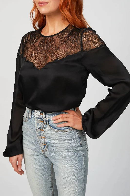 Urban Elegance Deals Fern Top In Black