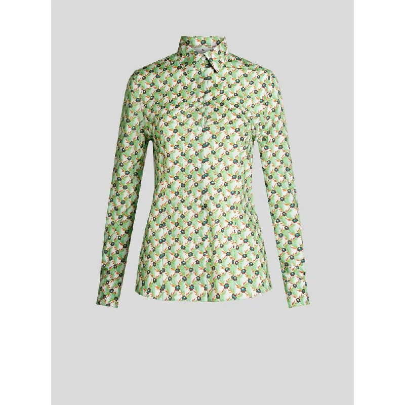 Polished Style Deals FITTED PRINTED SHIRT