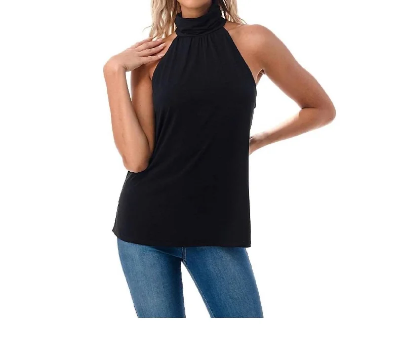 You'll Love Us Because Halter Top In Black