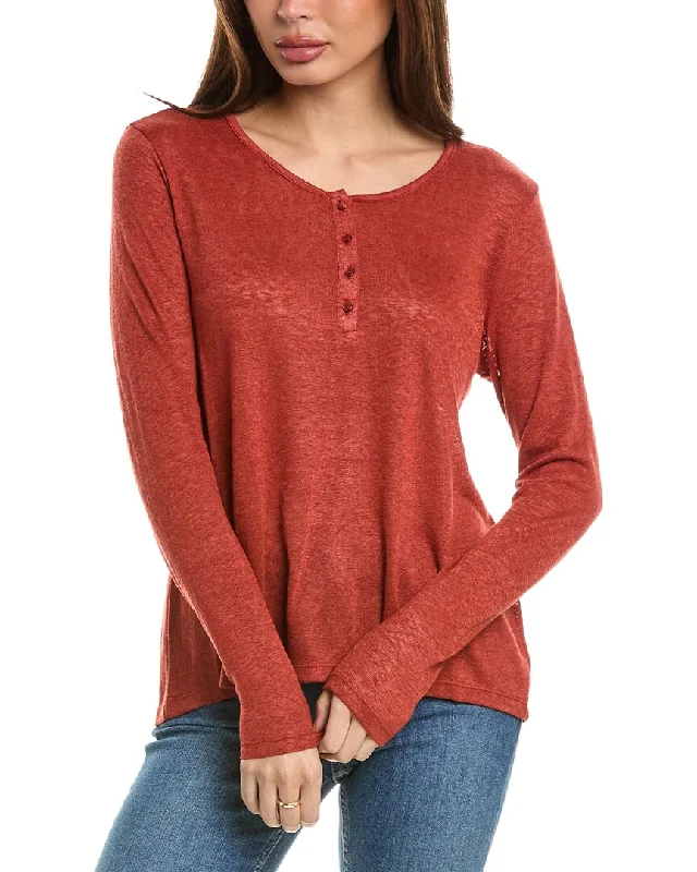 Browse Our Top Products Bobeau Caty Henley Top