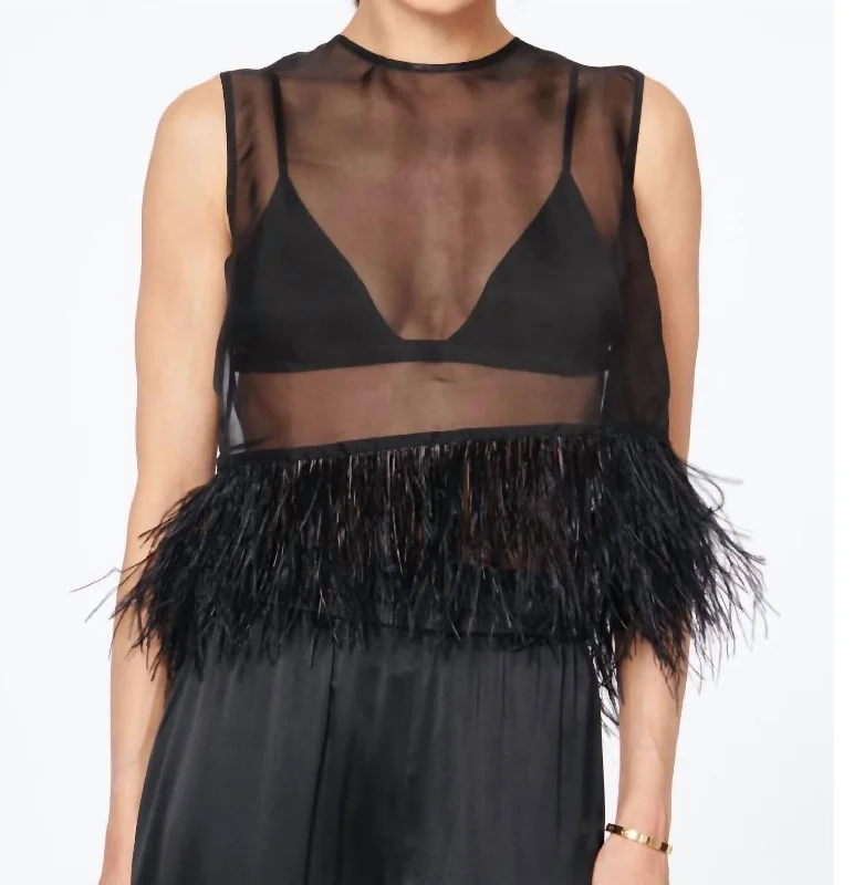 Contemporary Casual Deals Katja Top In Black