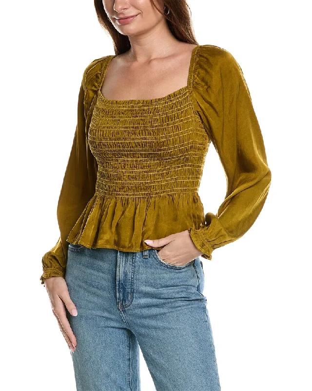 Cozy Comfort Style Sale Bella Dahl Smocked Top