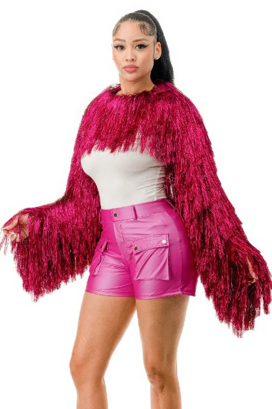 Cozy Chic Promotions Metallic Tinsel Bolero