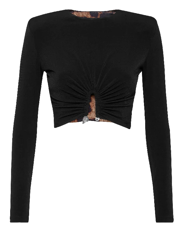 Seasonal Fashion Cropped Top LS