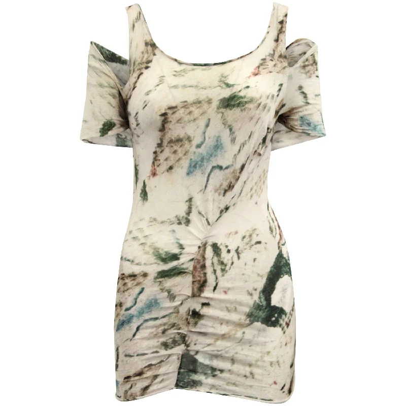 New Styles Just In Isabel Marant Printed Asymmetrical Top in Multicolor Cotton