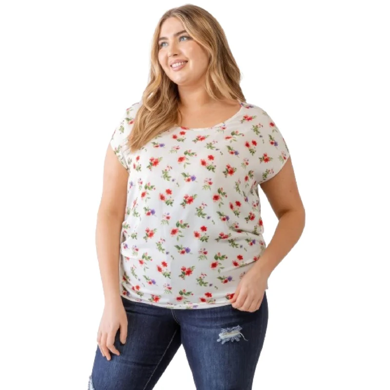 Sustainable Fashion Extravaganza Plus Flower Print Ruched Top