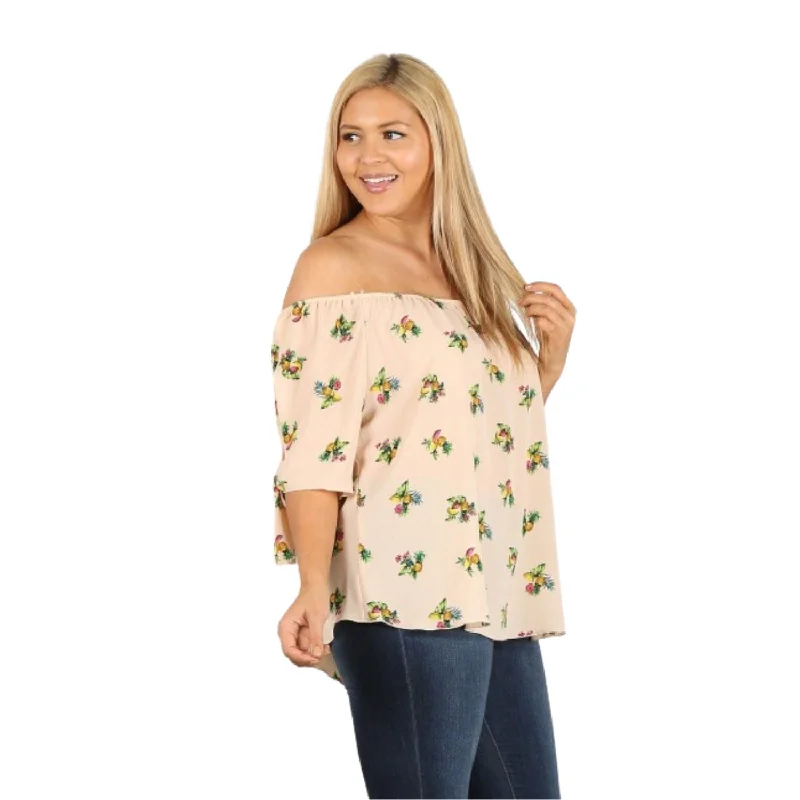 Stay Ahead In Style Plus Size Floral Print, Top