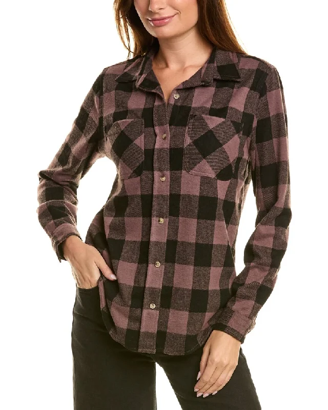 Classic Elegance Sales beachlunchlounge Sally Brushed Flannel Shirt