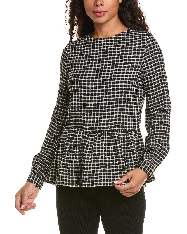 Flash Sale Now beachlunchlounge Mila Plaid Top