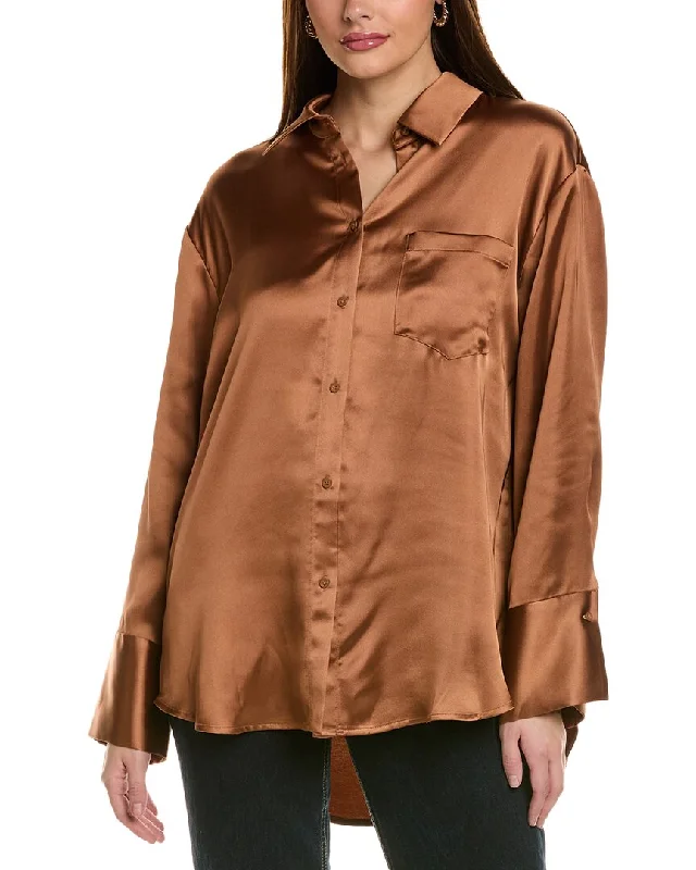 Crazy Discounts, Hurry Up alice + olivia Finely Oversized Shirt