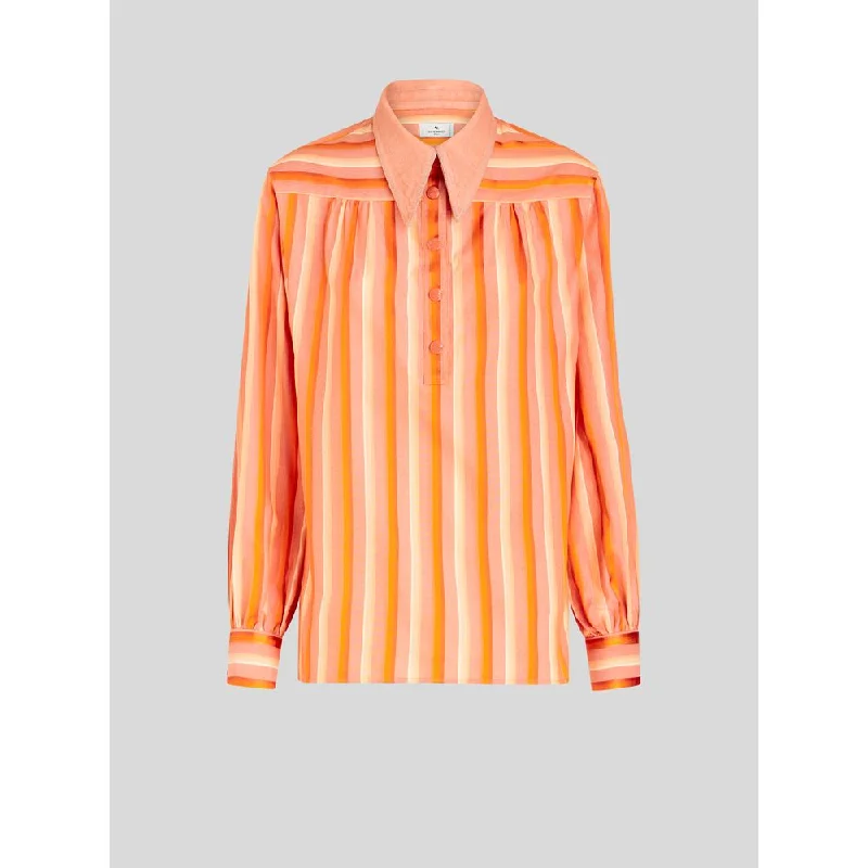 Romantic Chic Deals SHIRT WITH NUANCED STRIPES