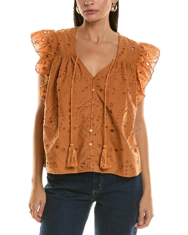 Chic Style, Always In Vogue Bishop + Young Nadia Flutter Sleeve Top