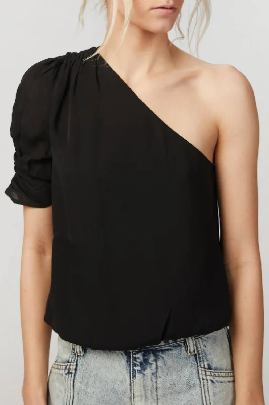 Affordable Luxury Fashion Arlena Top In Black