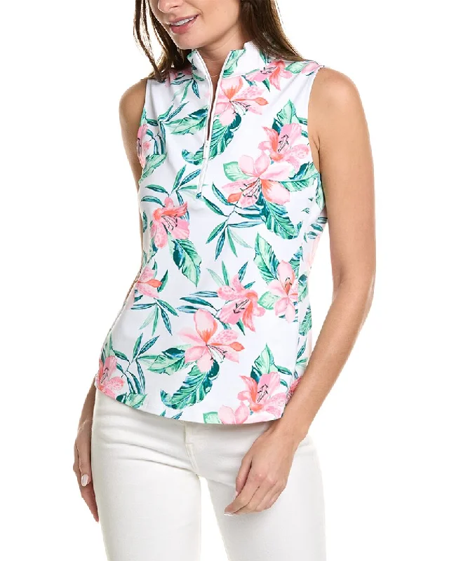 Stay Ahead In Style Tommy Bahama Aubrey Getaway Orchid Mock Top