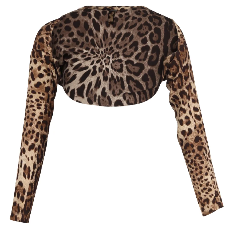 Style Redefined Dolce & Gabbana Bolero in Animal Print Silk