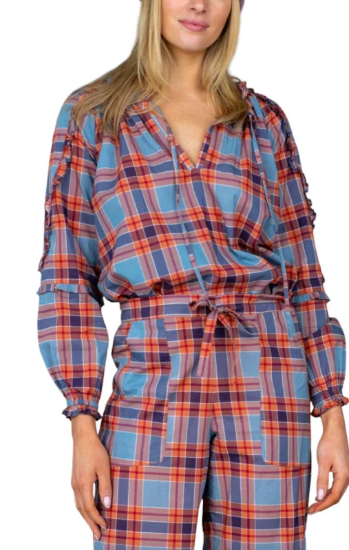 Must-Have Style Discounts Davis Top In Vail Tartan