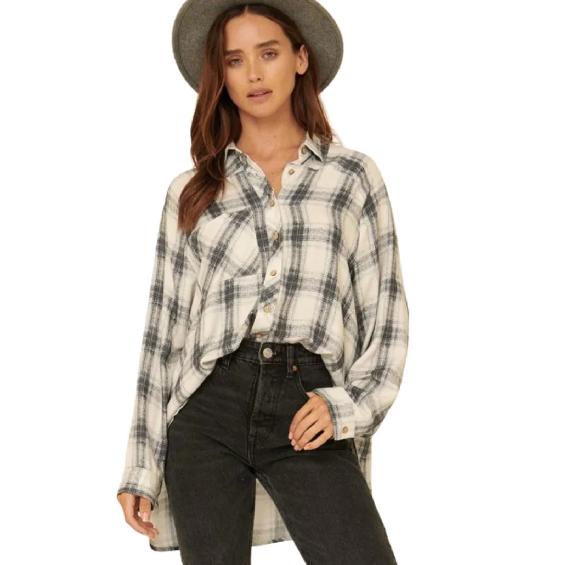 Dive Into Trendy Styles Oversized Loose Fit Plaid Shirt